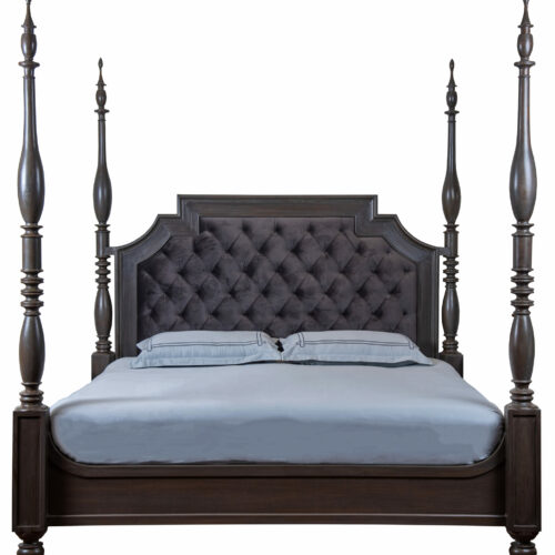 Gray Poster Bed