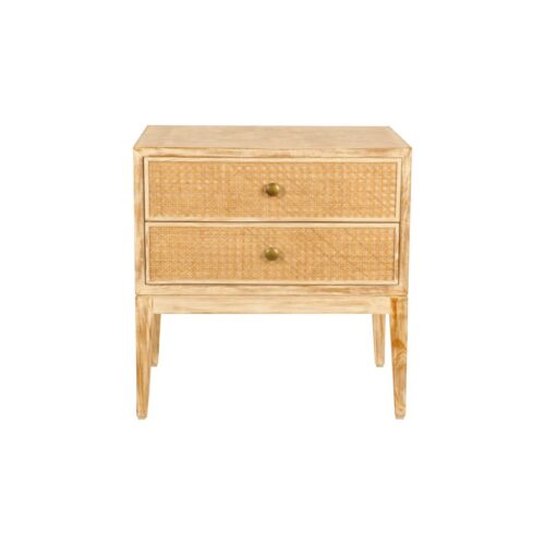 Cane Back Poster Bed Side Table
