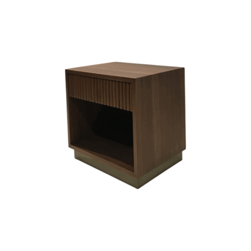 Fluted Bed Side Table