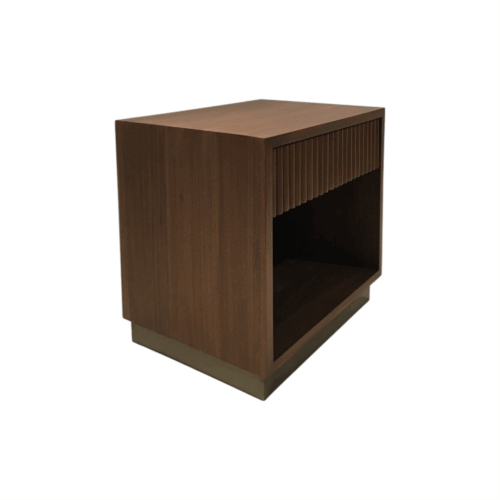 Fluted Bed Side Table