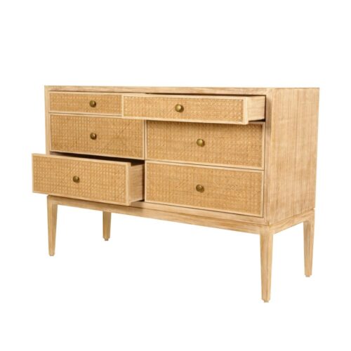 Cane Back Chest Of Drawer