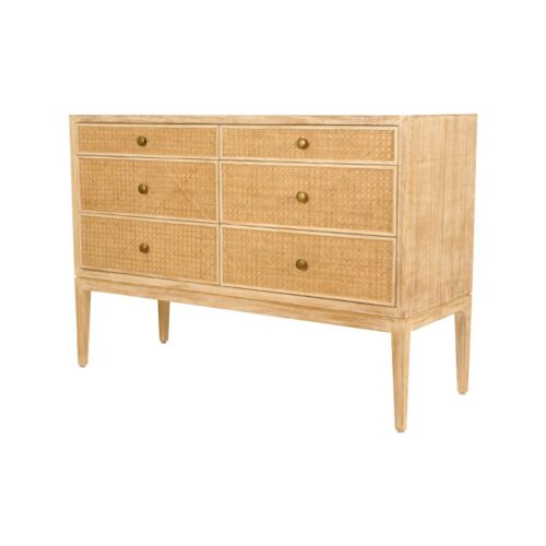 Cane Back Chest Of Drawer