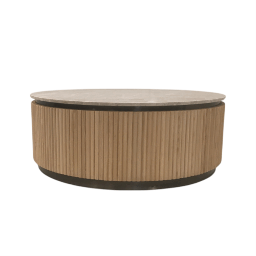 Fluted marble Coffee Table