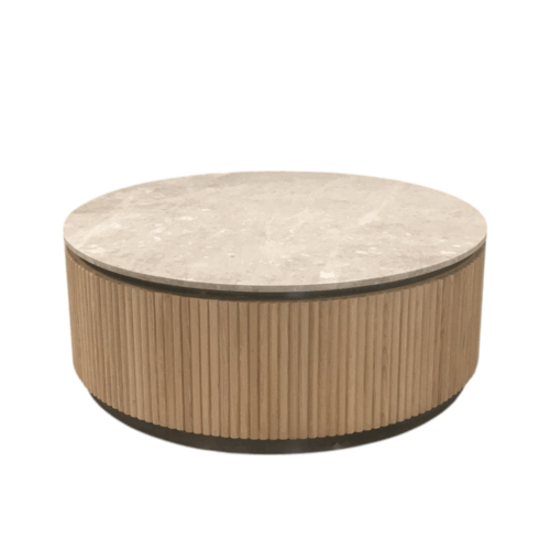 Fluted marble Coffee Table