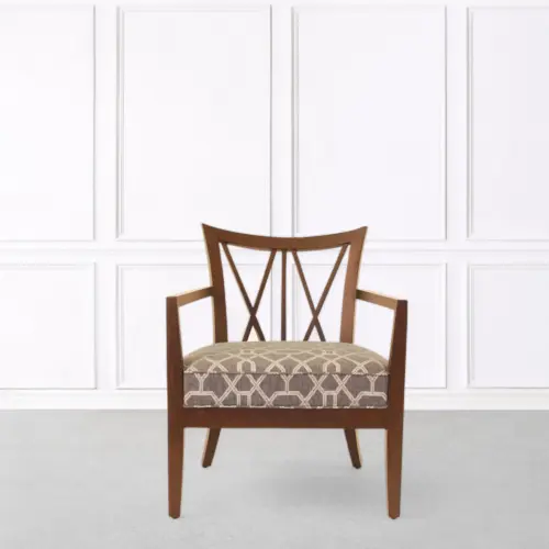 Cross Back Lounge Chair