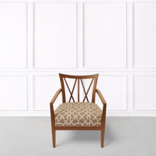 Cross Back Lounge Chair